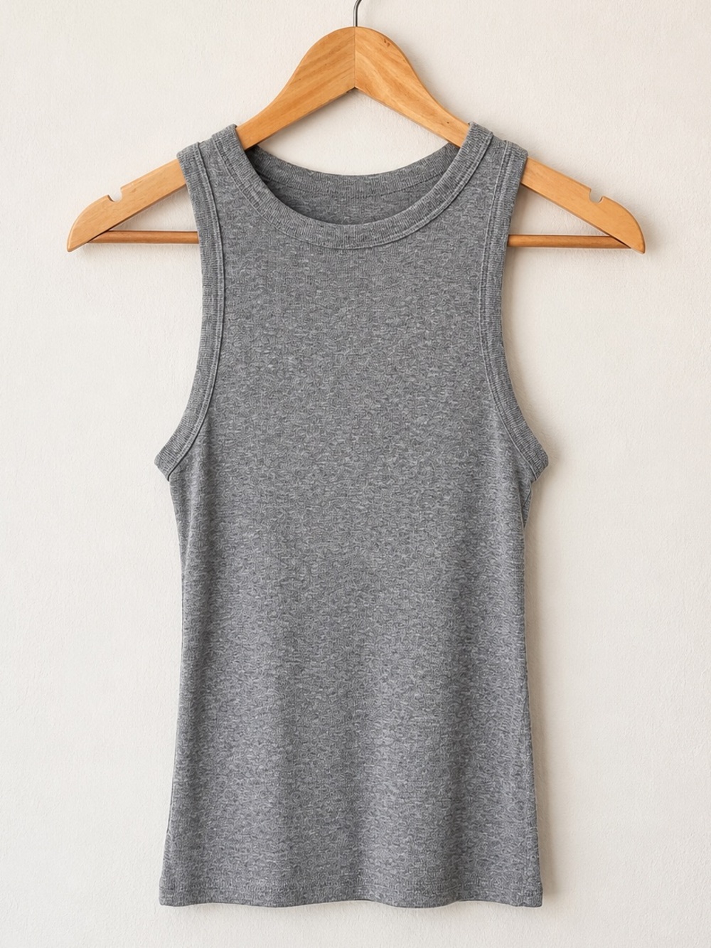 a new day Heather Gray Ribbed Tank Top SZ M
